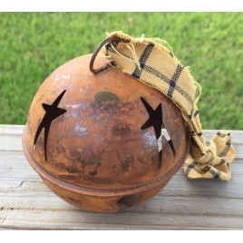 rt-56H Rusty Bell Metal Ornament 