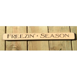 Primitive Engraved Wood Block G9032 - Freezin Season