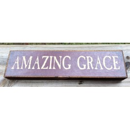 Primitive Wood Block BJ-45 Amazing Grace 