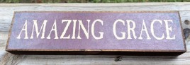 Primitive Wood Block BJ-45 Amazing Grace 