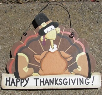 Happy Thanksgiving 1370 Wood Sign 