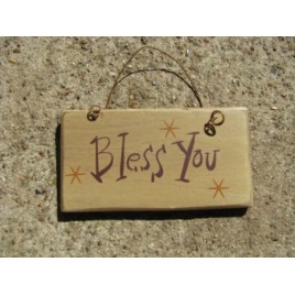 1004Y- Bless You mini wood sign 