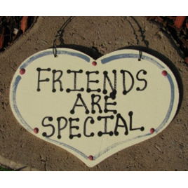 1005 Friends Are Special wood heart     