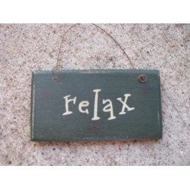 1008R - Relax Green Mini Sign 1008R - Relax Green Mini Sign