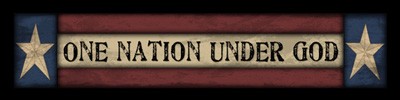 Primitive Wood Block 102N - One Nation Under God Primitive Wood Block 102N - One Nation Under God