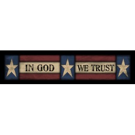 Primitive Wood Block 103GT - In God we Trust 