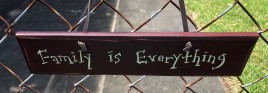 1055CP-Family is Everything wood sign