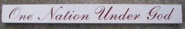 10966F - One Nation Under God wood block 