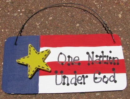 10977ONUG - One Nation Under God wood sign 10977ONUG - One Nation Under God wood sign