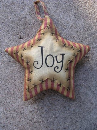 Primitive Decor 1146089SJ - Joy Star Stripped