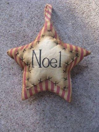 Primitive Decor 1146089SN - Stripe Noel Star 