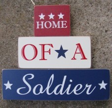 11539B - Home of a Soldier set of 3 blocks  11539B - Home of a Soldier set of 3 blocks