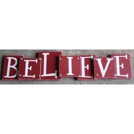 1159123- Chunky Believe Sign 