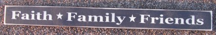 115B- Faith Family Freinds wood block 115B- Faith Family Freinds wood block