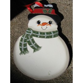 1164 - Snowman Wood Ornament 