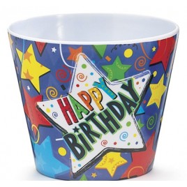 1174303 - Happy Birthday Plastic Pot 