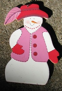 Red Hat Snowman Ornament 1247S 