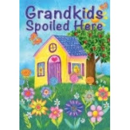 Garden Flag 1277 Grandkids Spoiled Here  Garden Flag 1277 Grandkids Spoiled Here