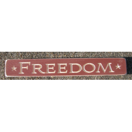 Primitive Engraved Wood Block  12FR Freedom   