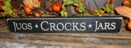 Primitive Engraved Wood Block  12JCJ Jugs Crocks Jars 