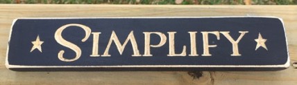 12S Simplify engraved wood block 
