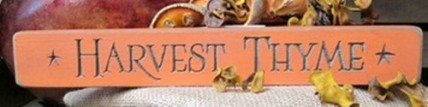 12HT - Harvest Thyme engraved wood block 12HT - Harvest Thyme engraved wood block