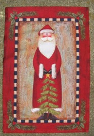 1336ps - Primitive Santa Garden Flag 