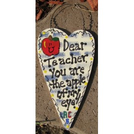 1431 - Dear Teacher Checkered You are the Apple of my eye 