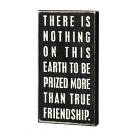 Primitive Wood Box Sign16338 - True Friendship