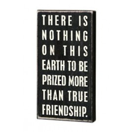 Primitive Wood Box Sign16338 - True Friendship