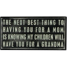 Primitive Wood Box Sign 17419 