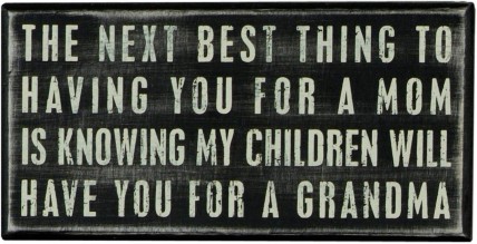 Primitive Wood Box Sign 17419 