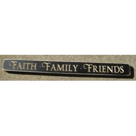1807B- Faith Family Friends Engraved wood block 