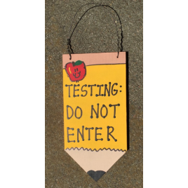 Teacher Gifts Wood Pencil  19 Testing Do Not Enter