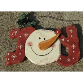 19805J - Joy Snowman Wood Sign 19805J - Joy Snowman Wood Sign