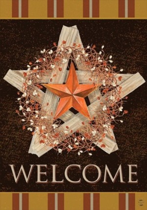 2017ABNB Autumn Barn Star Garden Flag