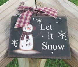  5780LIS - Let It Snow Sign 