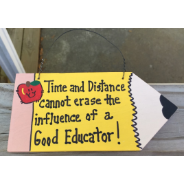 Teacher Gifts Wood Pencil  20E Time & Distance Good Educator