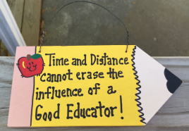 Teacher Gifts Wood Pencil  20E Time & Distance Good Educator