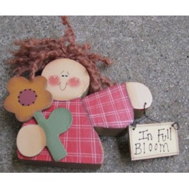 210GF- In Full Bloom Sunflower wood Doll