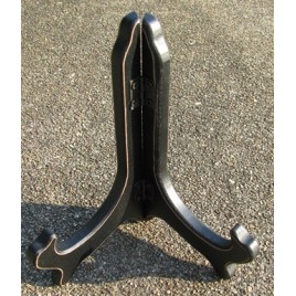 22322BLK  Black Wood Plate Holder   22322BLK  Black Wood Plate Holder