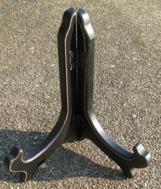 22322BLK  Black Wood Plate Holder  