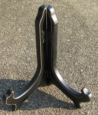 22322BLK  Black Wood Plate Holder   22322BLK  Black Wood Plate Holder