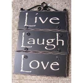 2392LLL-Love Live Laugh wood sign 