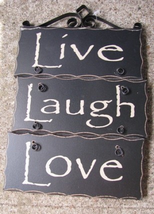 2392LLL-Love Live Laugh wood sign 2392LLL-Love Live Laugh wood sign