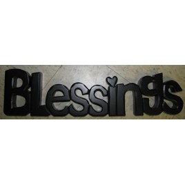 2403B Blessing Black Wood Block  