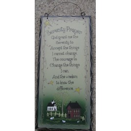 2476SPG Serenity Prayer  wood sign 