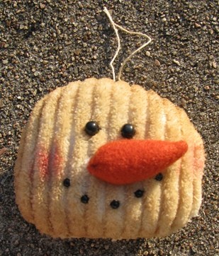 2489CSO - Chenille Snowman Ornament 