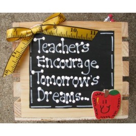 Teacher Gift  2701 - Teachers Encourage Tommorrow's Dreams Teacher Supply Box
