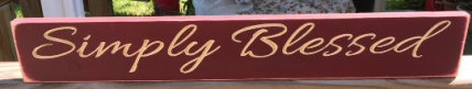Primitive Wood Engraved Block 2966 Simply Blessed Primitive Wood Engraved Block 2966 Simply Blessed